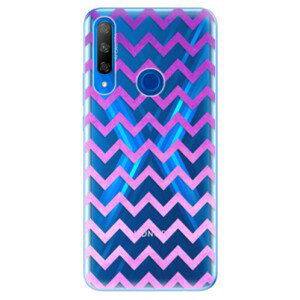 Odolné silikónové puzdro iSaprio - Zigzag - purple - Huawei Honor 9X