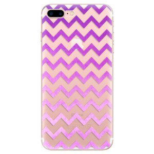 Odolné silikónové puzdro iSaprio - Zigzag - purple - iPhone 7 Plus
