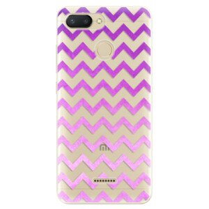 Odolné silikónové puzdro iSaprio - Zigzag - purple - Xiaomi Redmi 6