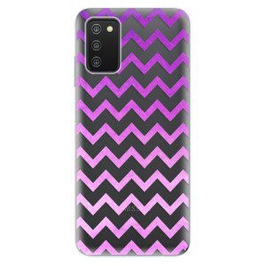 Odolné silikónové puzdro iSaprio - Zigzag - purple - Samsung Galaxy A03s