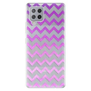 Odolné silikónové puzdro iSaprio - Zigzag - purple - Samsung Galaxy A42