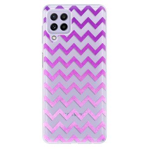 Odolné silikónové puzdro iSaprio - Zigzag - purple - Samsung Galaxy A22