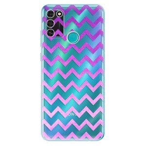 Odolné silikónové puzdro iSaprio - Zigzag - purple - Honor 9A