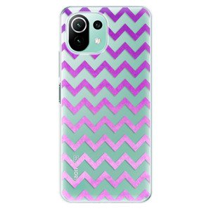 Odolné silikónové puzdro iSaprio - Zigzag - purple - Xiaomi Mi 11 Lite