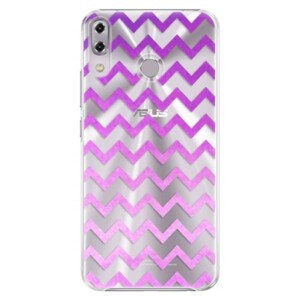 Plastové puzdro iSaprio - Zigzag - purple - Asus ZenFone 5Z ZS620KL