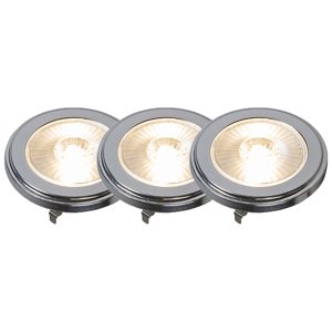 G53 stmievateľné AR111 LED žiarovky 9W 650LM 3000K Sada 3 ks