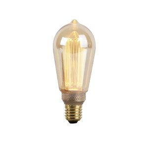 E27 LED žiarovka s jantárovým sklom, 2,5 W, 120 lm, 1800 K.