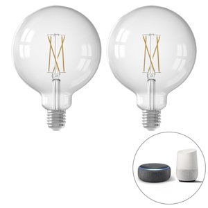 Sada 2 smart E27 stmievateľných LED svietidiel G125 7,5W 1055 lm 1800-3000K