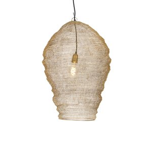 Orientálna závesná lampa zlatá 70 cm - Nidum