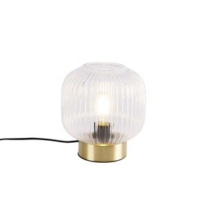 Art deco stolná lampa mosadz - Karel