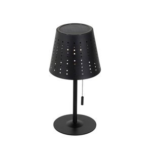 Vonkajšia stolová lampa čierna vrátane LED 3-stupňovej stmievateľnej nabíjateľnej a solárnej - Ferre