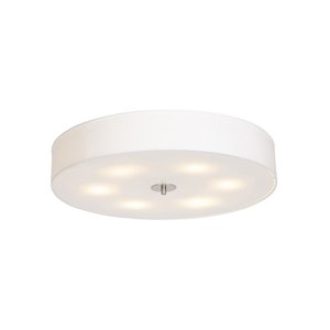 Vidiecka stropná lampa biela 70 cm - bubon