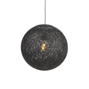 Závesná lampa čierna 45 cm - Corda