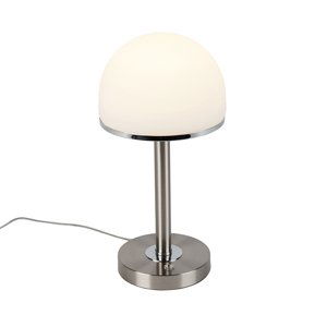 Vintage stolová lampa z ocele vrátane LED a dotyku - Bauhaus