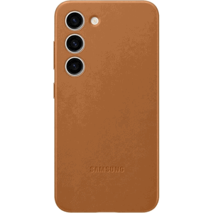 Kožené puzdro Samsung na Samsung Galaxy S23 5G S911 EF-VS911LAE Leather Cover Camel