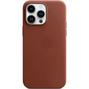 Kožené puzdro Apple na Apple iPhone 14 Pro Max MPPQ3ZM/A Leather Case with MagSafe Umber