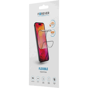 Tvrdené sklo na Samsung Galaxy A50/A30s/A50s/A30/A20/M21/M31s/M31 Forever Flexible Hybrid 5D celotvárové čierne