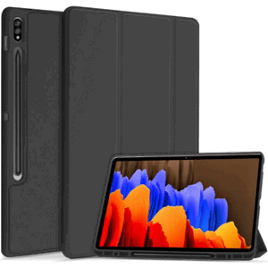 Diárové puzdro na Samsung Galaxy Tab S7 FE 5G T730 12.4", Tech-Protect SmartCase SC Pen čierne