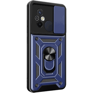 Odolné puzdro na Apple iPhone 15 Pro Max Camshield Ring Armor modré