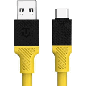 Tactical Fat Man, USB-A na USB-C, 1m, žltý