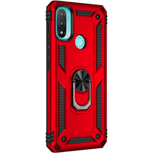 Odolné puzdro na Motorola Moto E20/E30/E40 Ring Armor Rugged červené