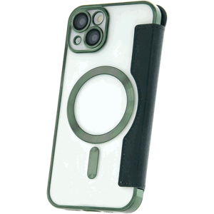 Diárové puzdro na Apple iPhone 11 Smart Chrome Mag zelené