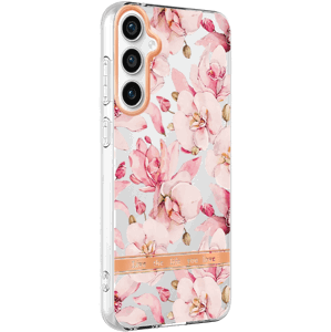 Silikónové puzdro na Samsung Galaxy S23 FE 5G S711 Flower TPU kvety Gardénie ružové