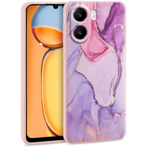 Silikónové puzdro na Xiaomi Redmi 13C/POCO C65 Tech-Protect Mood marble fialové