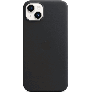 Kožené puzdro Apple na Apple iPhone 14 Plus MPP93ZM/A Leather Case with MagSafe Midnight