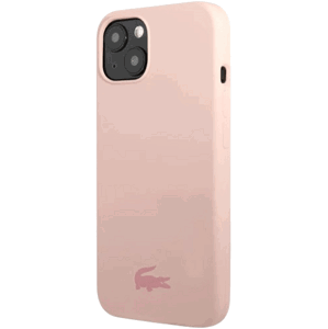 Silikónové puzdro Lacoste na Apple iPhone 13 LCHCP13MSI Liquid Silicone Glossy Printing Logo ružové