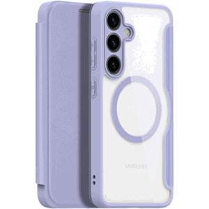 Diárové puzdro na Samsung Galaxy S24 5G S921 Dux Ducis Skin X Pro MagSafe fialové