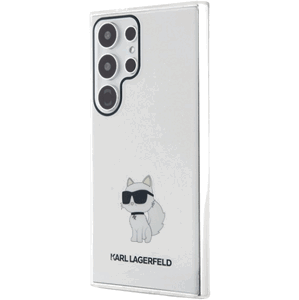 Plastové puzdro Karl Lagerfeld na Samsung Galaxy S24 Ultra 5G S928 KLHCS24LHNCHTCT IML Choupette NFT transparentné