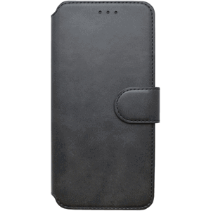 Diárové puzdro na Motorola Moto G8 Power Lite Leather Book čierne