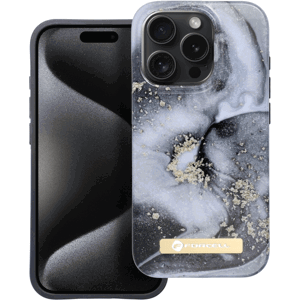 Plastové puzdro na Apple iPhone 15 Pro Max Forcell F-Protect Mirage MagSafe marble mist