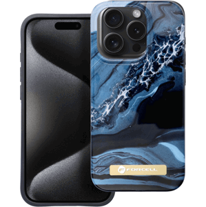 Plastové puzdro na Apple iPhone 15 Pro Forcell F-Protect Mirage MagSafe ocean marble