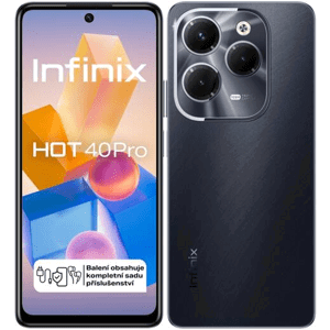 Infinix Hot 40 Pro, 8/256 GB, Dual SIM, Starlit Black - SK distribúcia