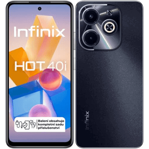 Infinix Hot 40i, 4/128 GB, Dual SIM, Starlit Black - SK distribúcia