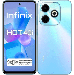 Infinix Hot 40i, 4/128 GB, Dual SIM, Palm Blue - SK distribúcia