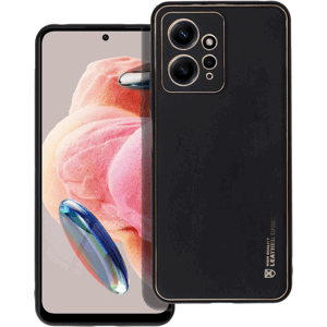 Plastové puzdro na Xiaomi Redmi Note 12 4G Leather čierne