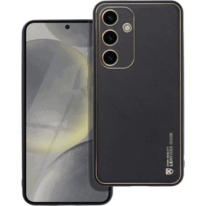 Plastové puzdro na Samsung Galaxy A25 5G A256 Leather čierne