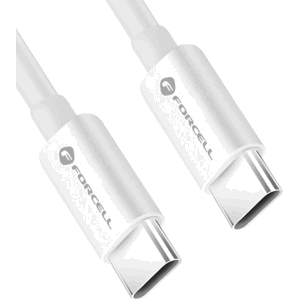 Forcell  C339, USB-C na USB-C, QC4.0 5A/20V PD100W, 2m, biely