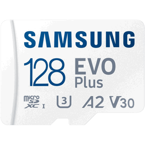 Samsung EVO Plus micro SDXC 128GB UHS-I U3, Class 10 + SD adaptér