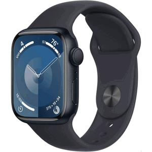 Apple Watch Series 9 GPS 45mm Midnight Aluminium Case with Midnight Sport Band - M/L