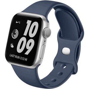 SWISSTEN silikónový remienok na Apple Watch 42/44/45/49mm modrý