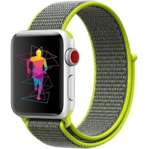 SWISSTEN nylonový remienok na Apple Watch 42/44/45/49mm zelený