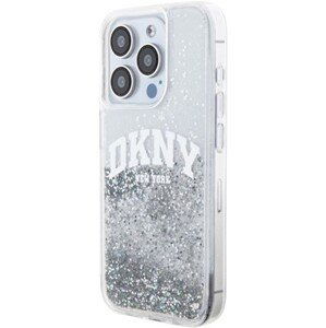 DKNY Liquid Glitter Arch Logo Apple iPhone 15 Pro DKHCP15LLBNAET Transparent