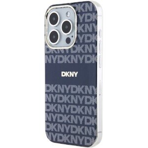 DKNY PC/TPU Repeat Pattern Tonal Stripe Magsafe Apple iPhone 15 Pro DKHMP15LHRHSEB Blue