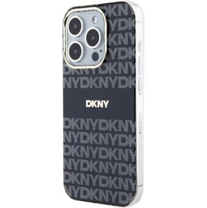 DKNY PC/TPU Repeat Pattern Tonal Stripe Magsafe Apple iPhone 15 Pro DKHMP15LHRHSEK Black