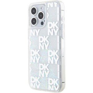 DKNY Liquid Glitter Checkered Pattern Apple iPhone 15 Pro Max DKHCP15XLCPEPT Transparent