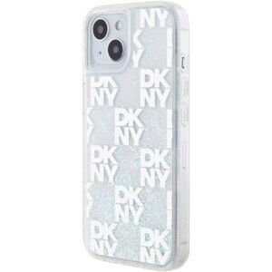 DKNY Liquid Glitter Checkered Pattern Apple iPhone 15 DKHCP15SLCPEPT Transparent